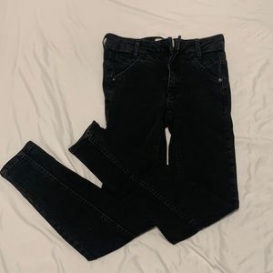 Free people black skinny jeans